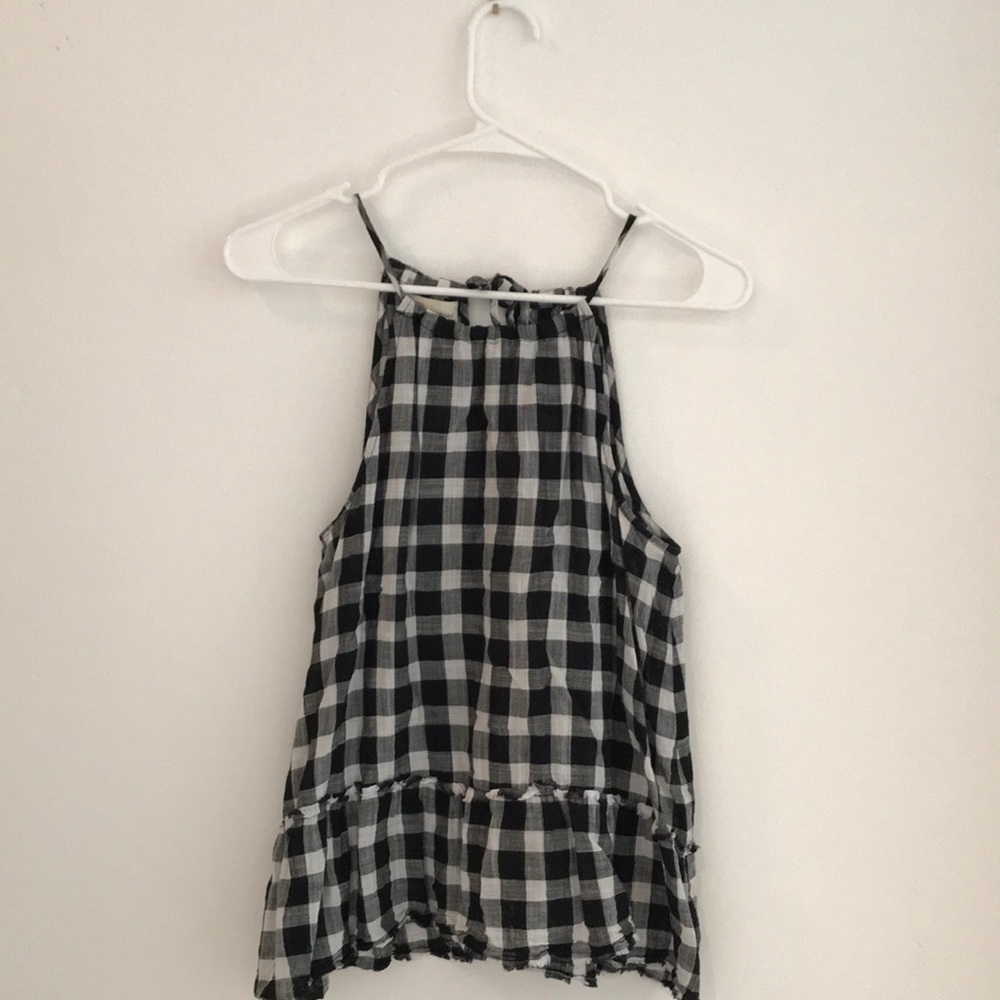 Anthropologie Gingham Tank